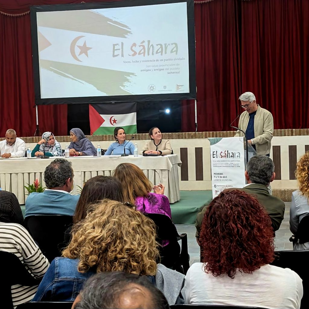 En las Jornadas Provinciales de Amigos y Amigas del Pueblo Saharaui.
