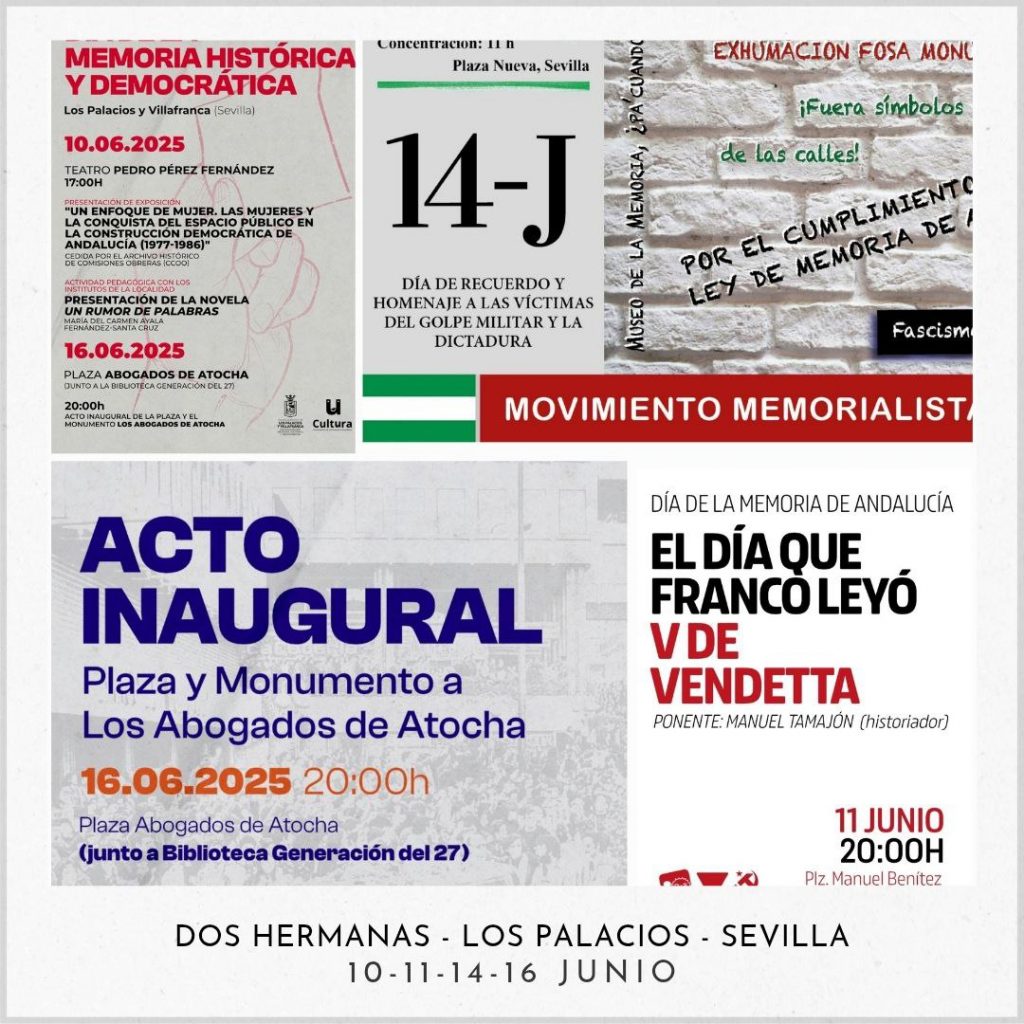 Actividades por el Día de la Memoria en Andalucía.
